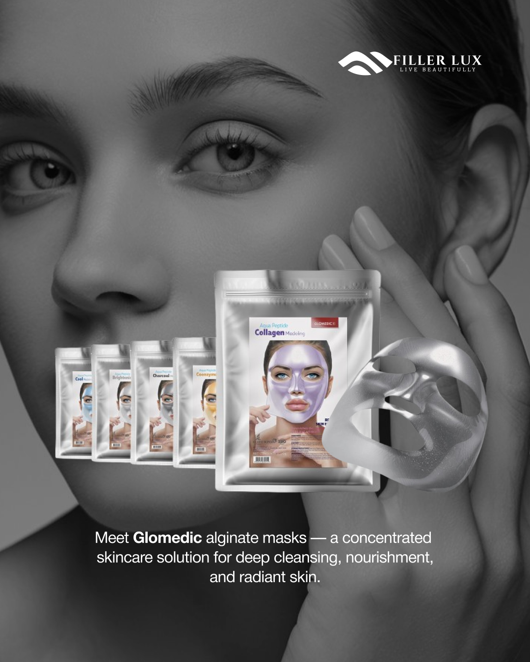 Glomedic Facial Masks - The Essential of High-End Skincare for the Price of a Cup of Coffee
