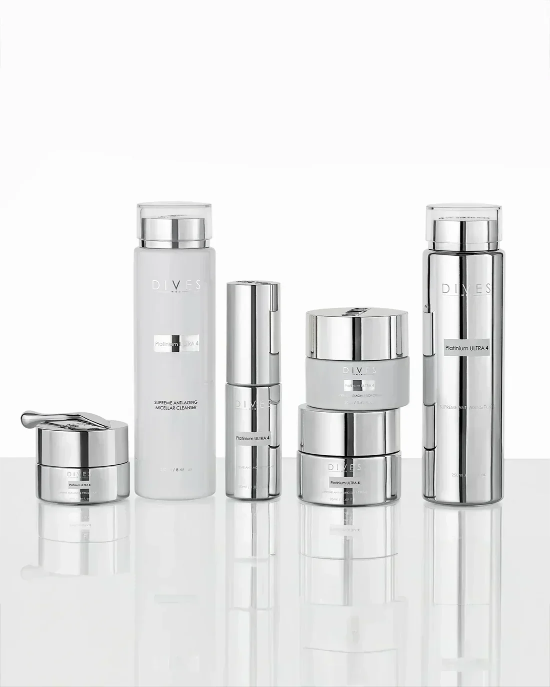 Dives Med Platinium Ultra 4 — Hyaluronic Acid-Based Luxury Skincare Collection