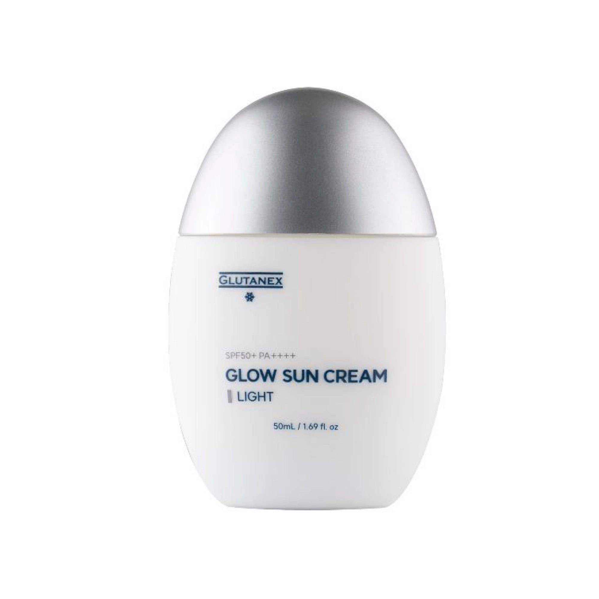 Glutanex Glow Sun Cream bottle on a white background