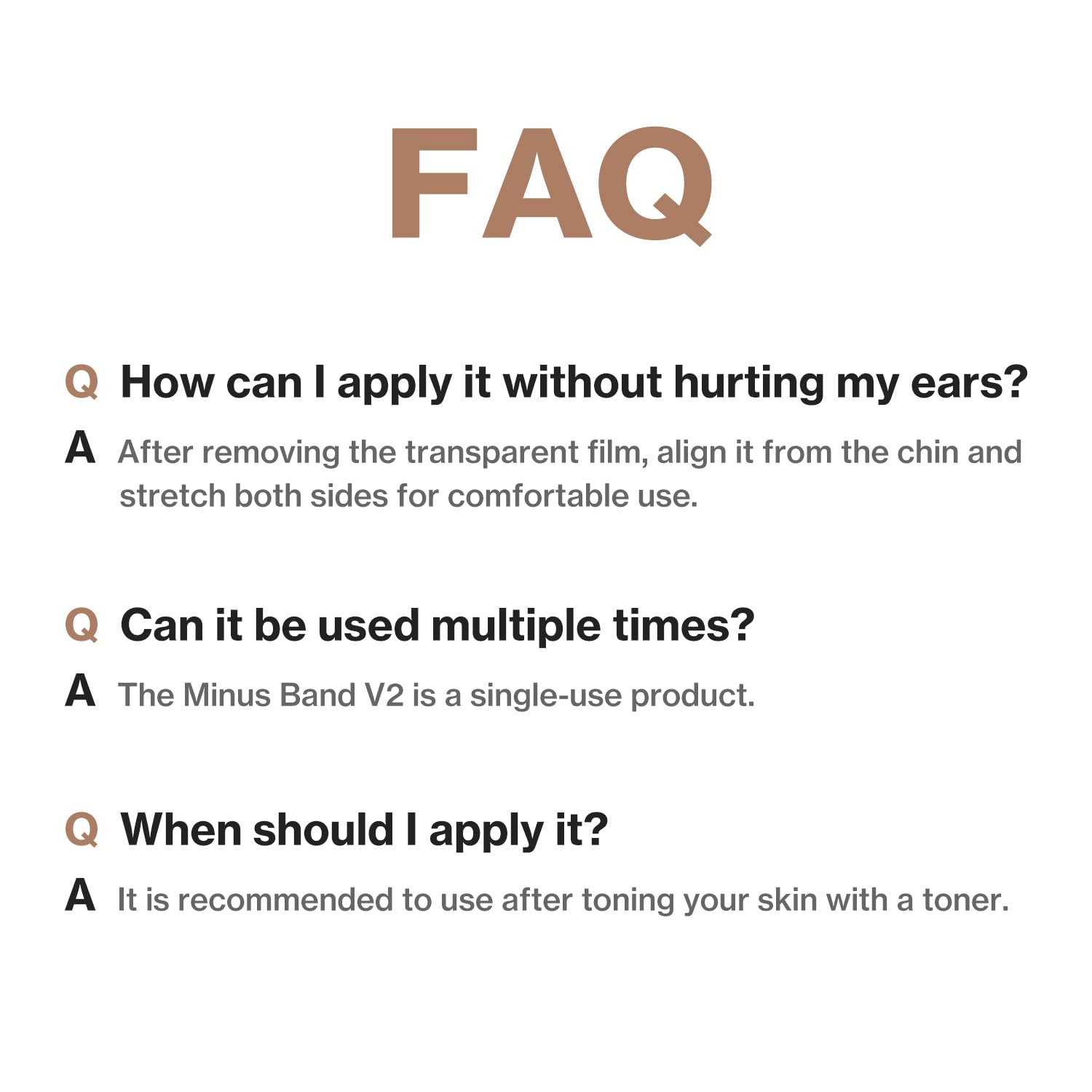 Face Fit Minus Band V2 (4 pack) – V-line lifting collagen mask with peptides for firming and lifting the jawline. Chin strap for double chin reduction and improved skin elasticity, ideal for at-home use by women.