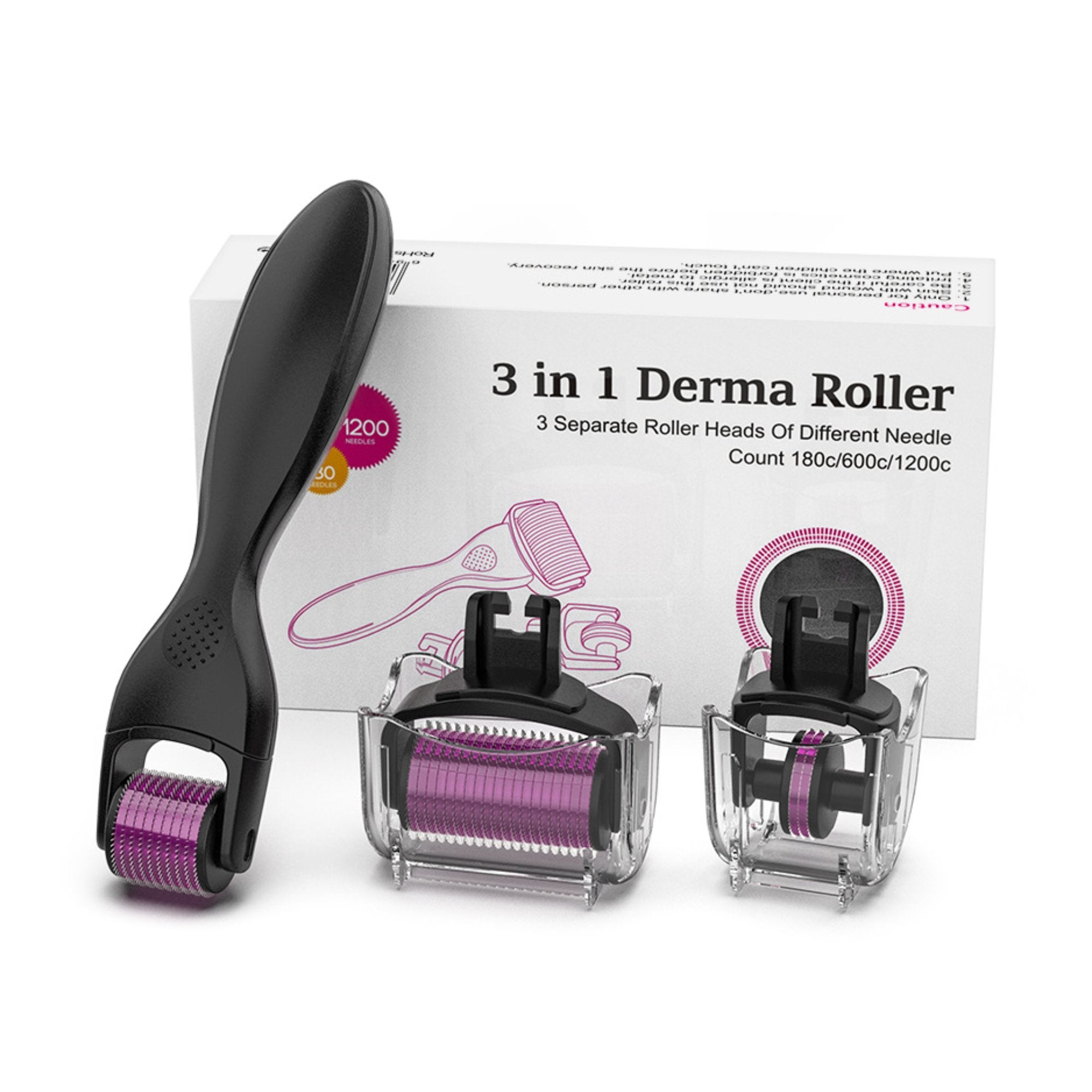 Derma Roller 3 in 1 Kit 600 Microneedles - Filler Lux