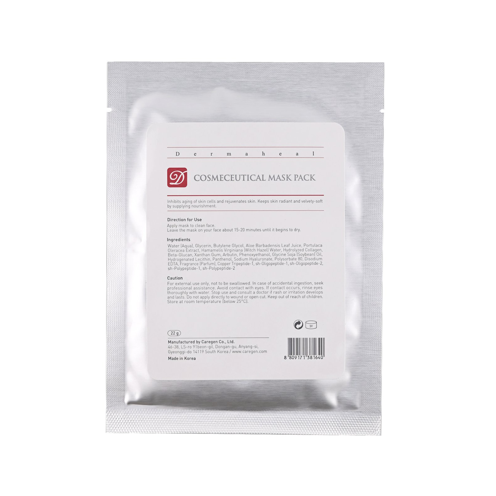 Dermaheal Cosmeceutical Mask Pack - Filler Lux