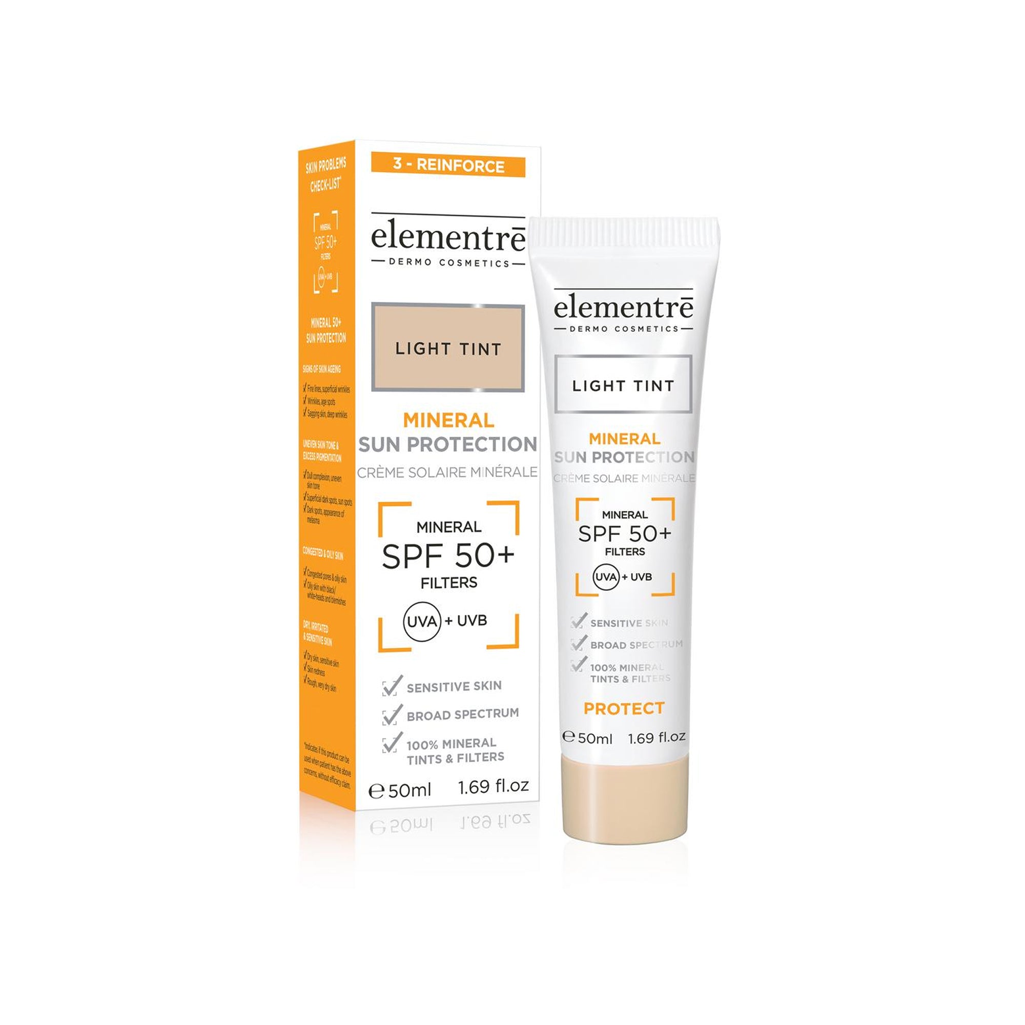 SPF 50+ Mineral Sun Protection Cream - Light Tint - Filler Lux