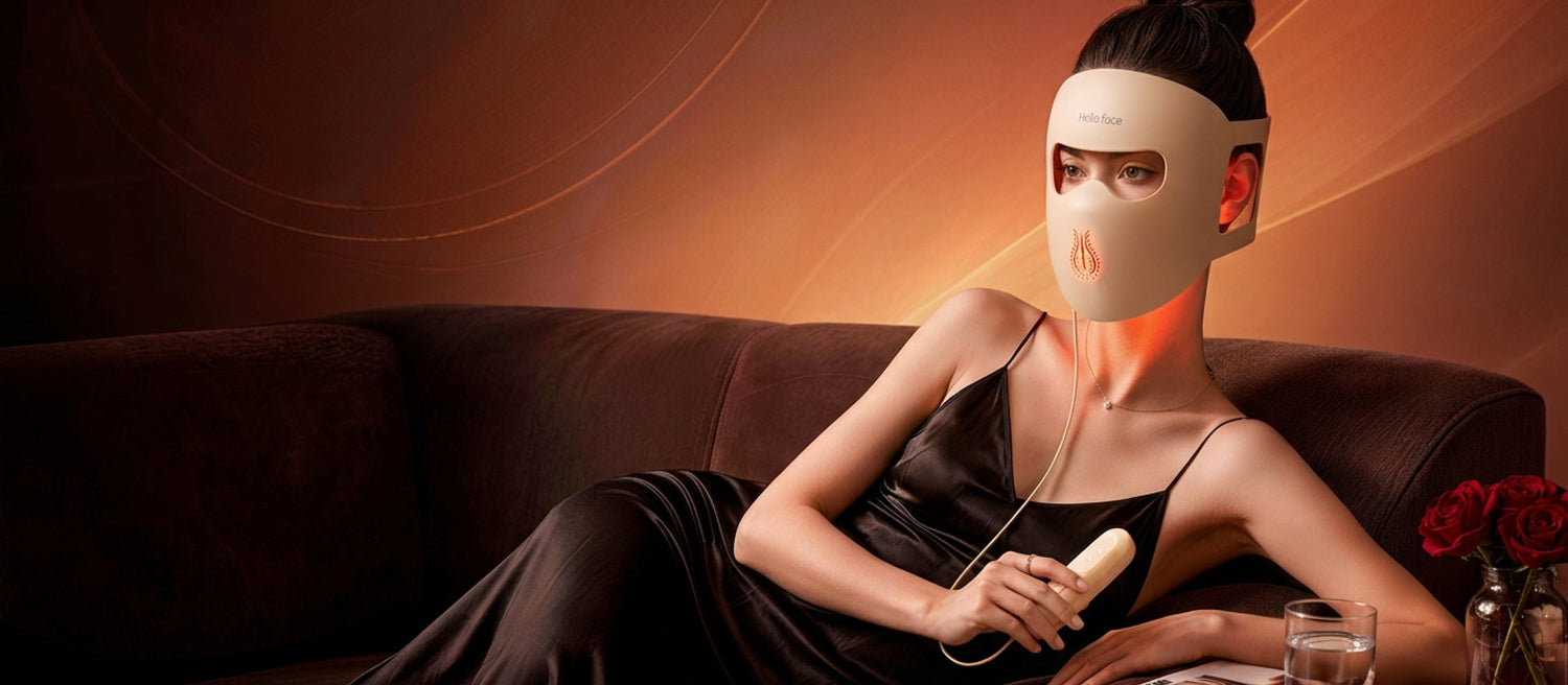 Hello Face Red Light Therapy Mask: Multi-Wavelength LED Skincare at Home