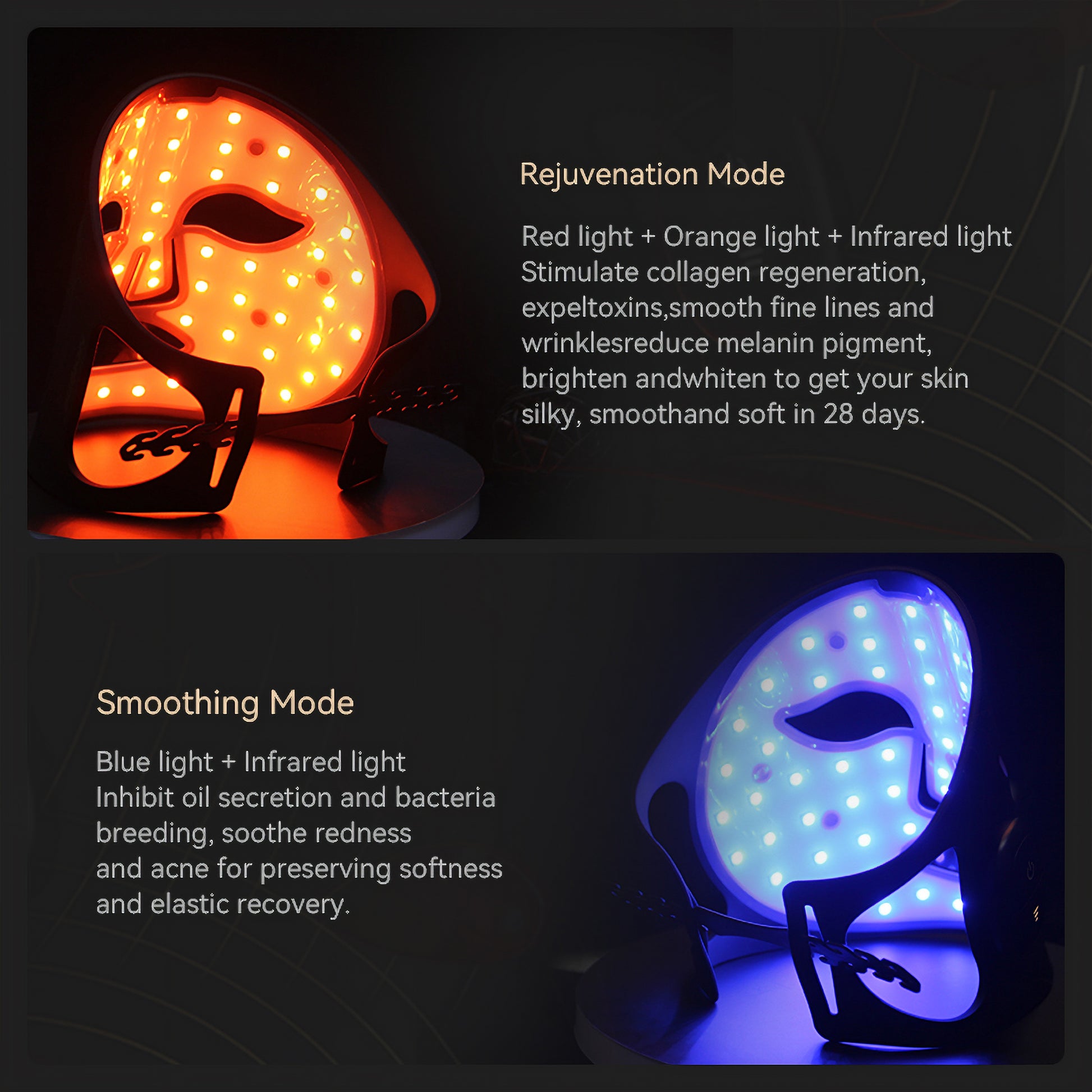 Wireless LED Light Therapy Mask - Filler Lux