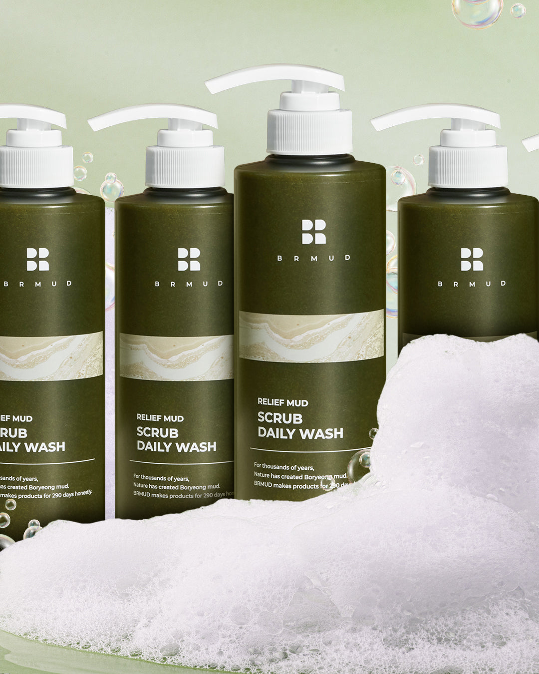 BRMUD Relief Mud Scrub Daily Body Wash