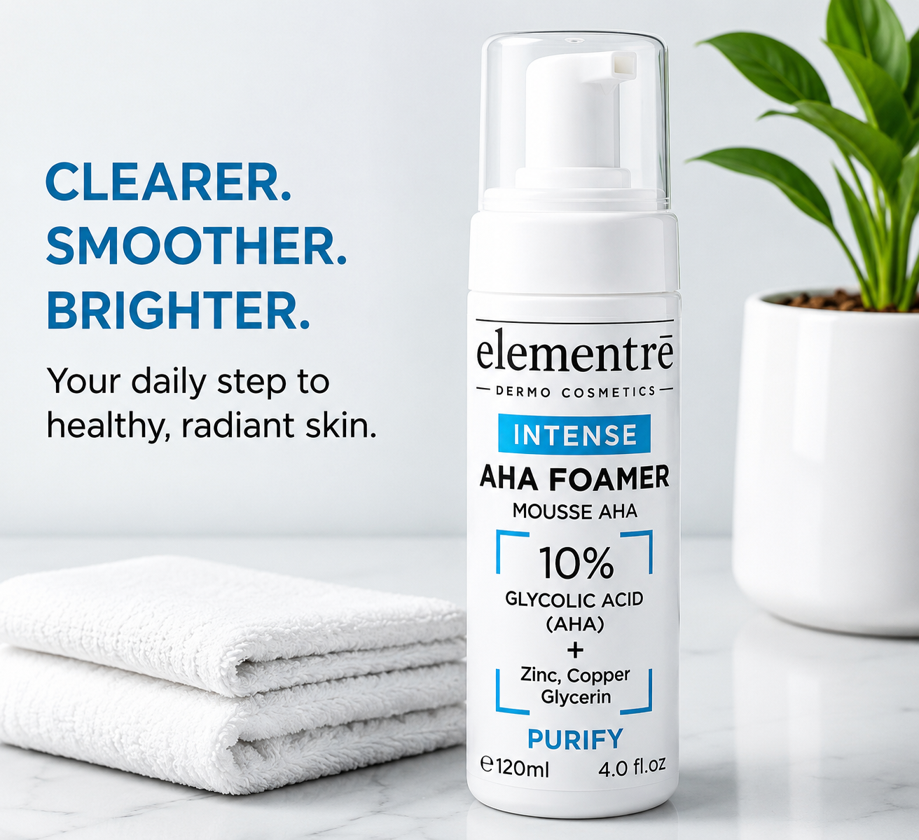 Elementre 10% AHA Foamer Intense Cleanser elementre
