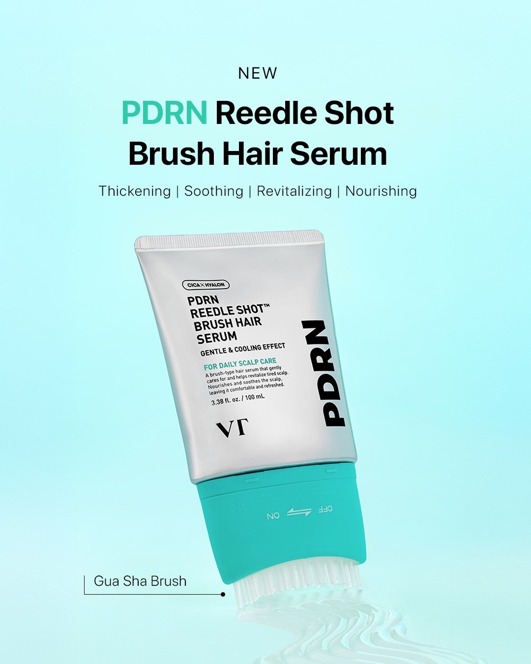 VT PDRN Reedle Shot Brush Hair Serum