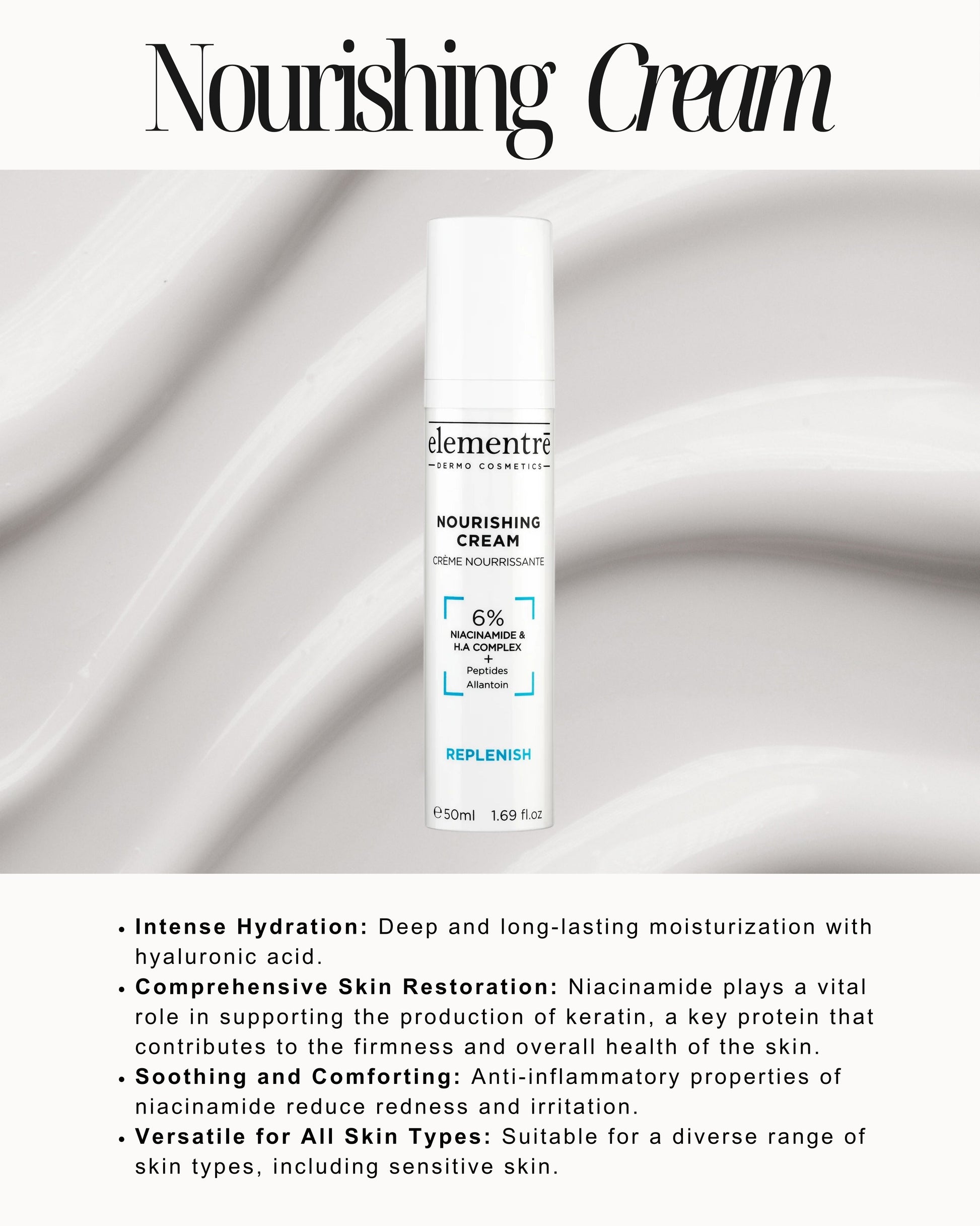 6% Niacinamide & Hyaluronic Acid Complex Nourishing Cream - Filler Lux