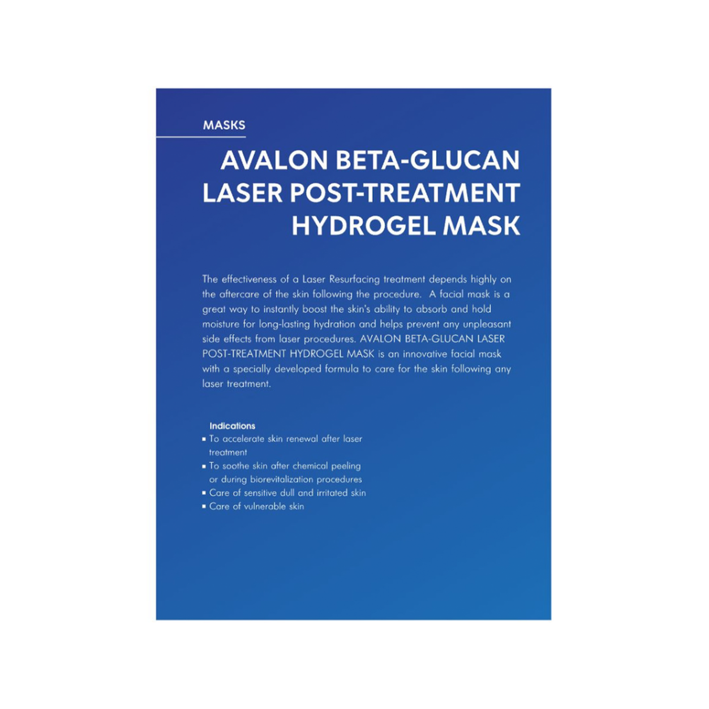 Avalon Hydrogel Mask