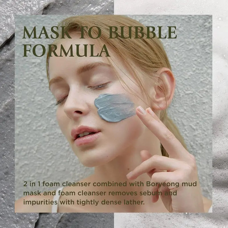 BRMUD Recovery Mud Pack to Foam Facial Cleanser BRMUD
