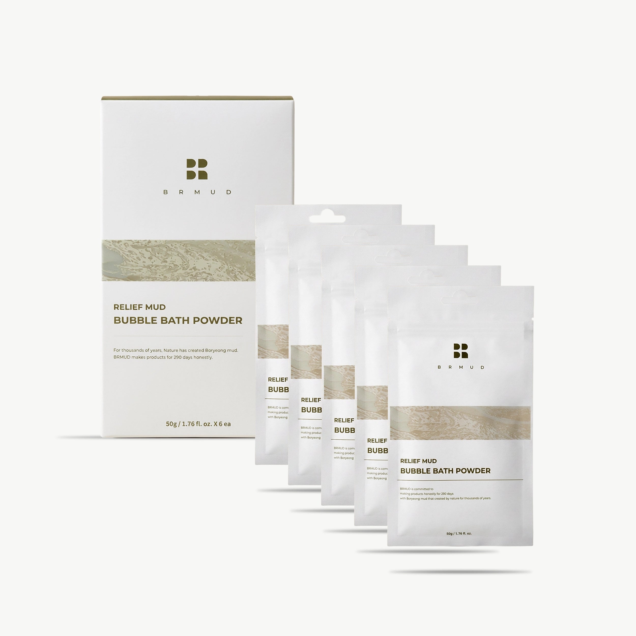 BRMUD Relief Mud Bubble Bath Powder