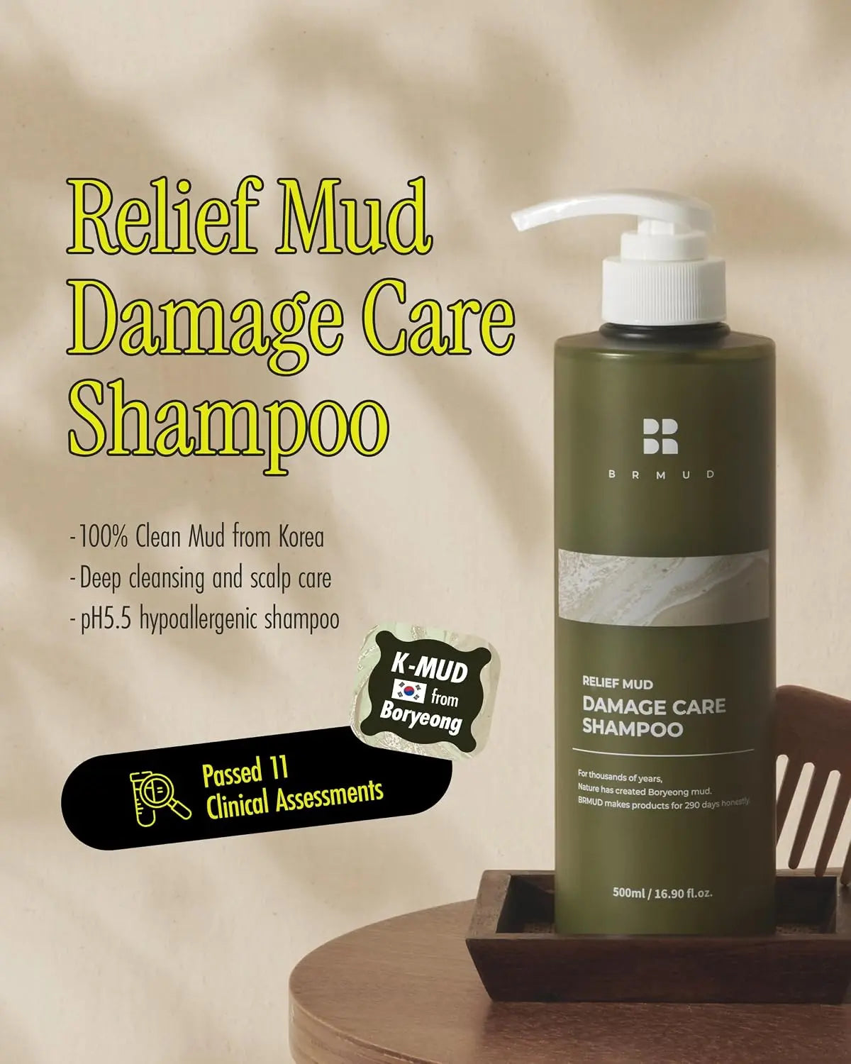 BRMUD Relief Mud Damaged Care Shampoo BRMUD
