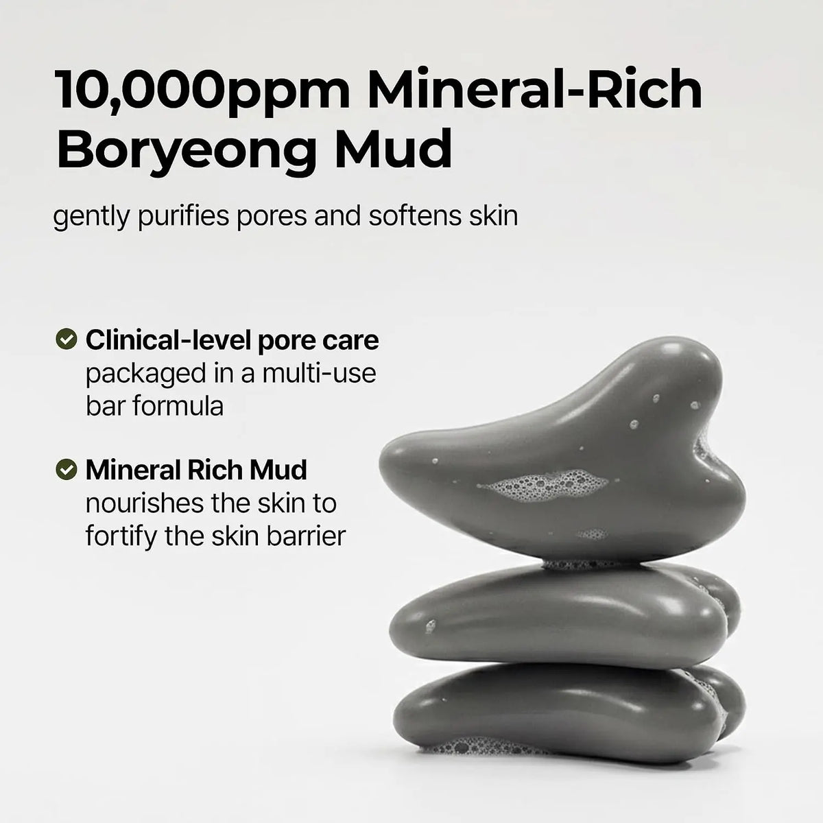 BRMUD Relief Mud Gua Sha Mud Bar Soap BRMUD