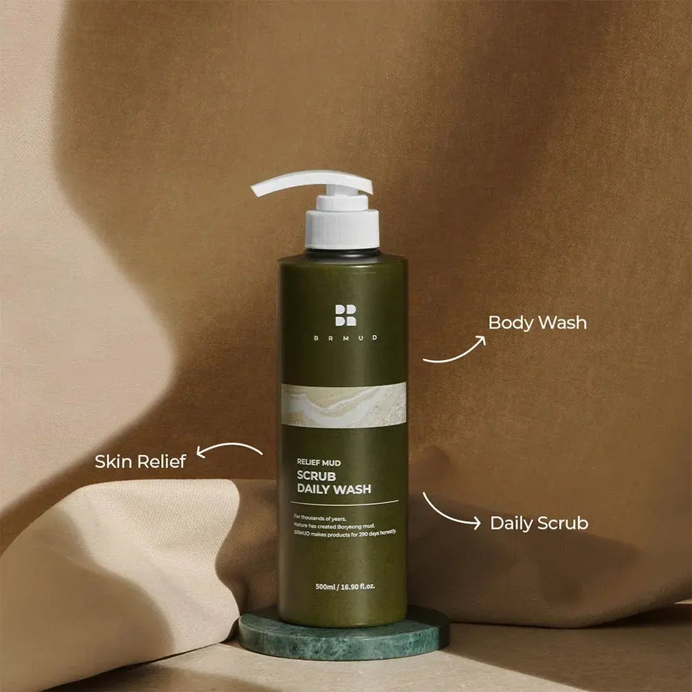 BRMUD Relief Mud Scrub Daily Body Wash BRMUD