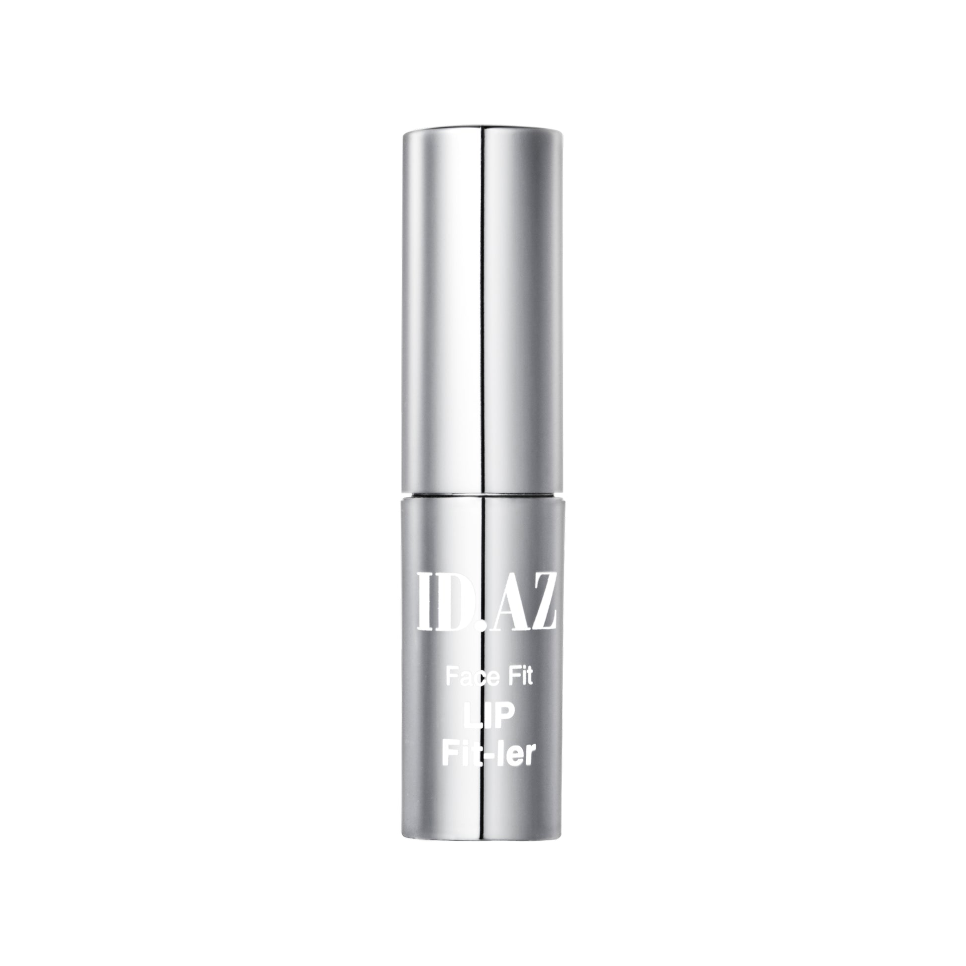 Silver cosmetic bottle with 'ILIA' branding on a white background