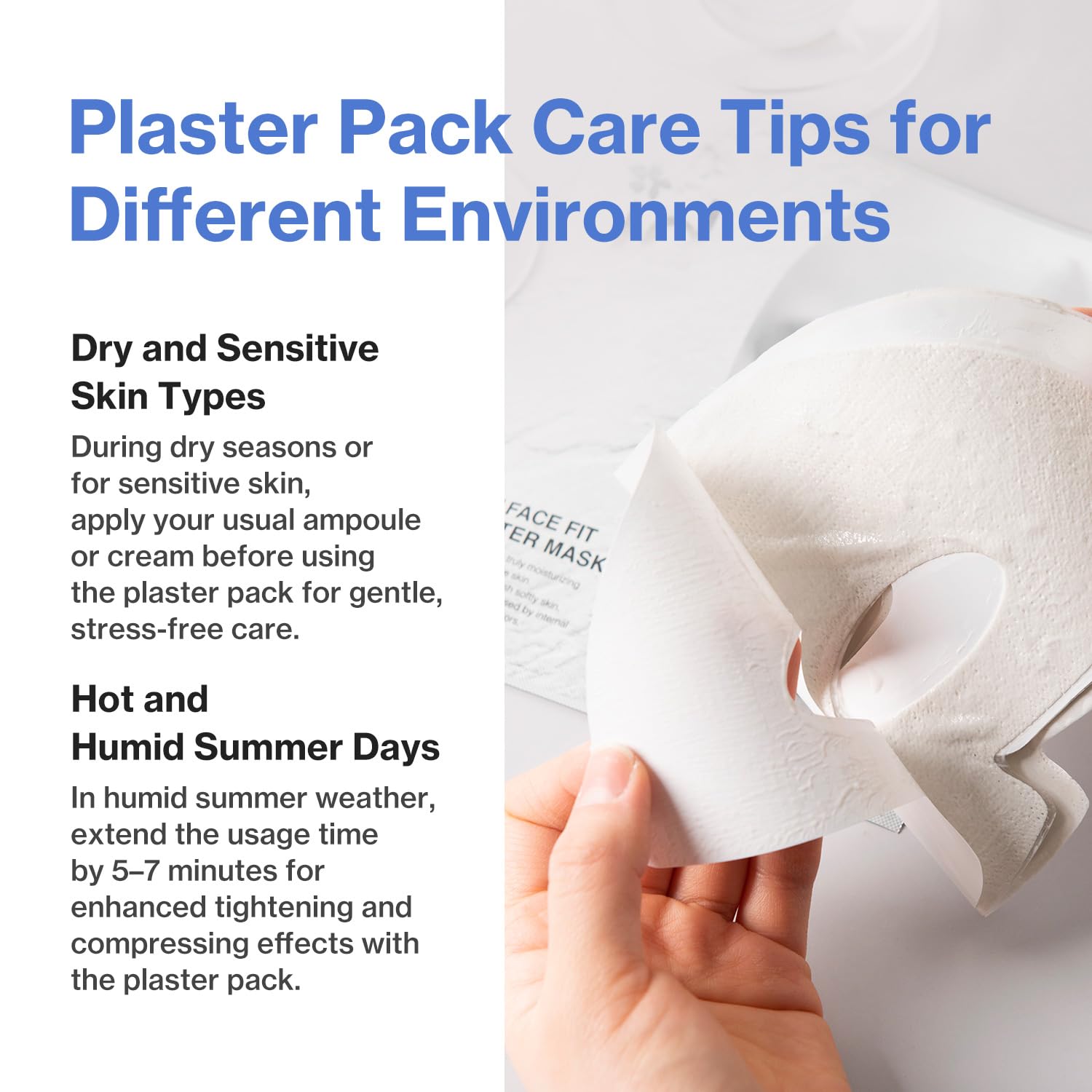 Face Fit Plaster Mask | Premium Skincare Selection at Filler Lux