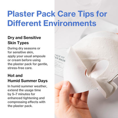Face Fit Plaster Mask | 4 weeks Program | Clay Sheet Mask for Pore Tightening & Purifying | Korean Skin Care