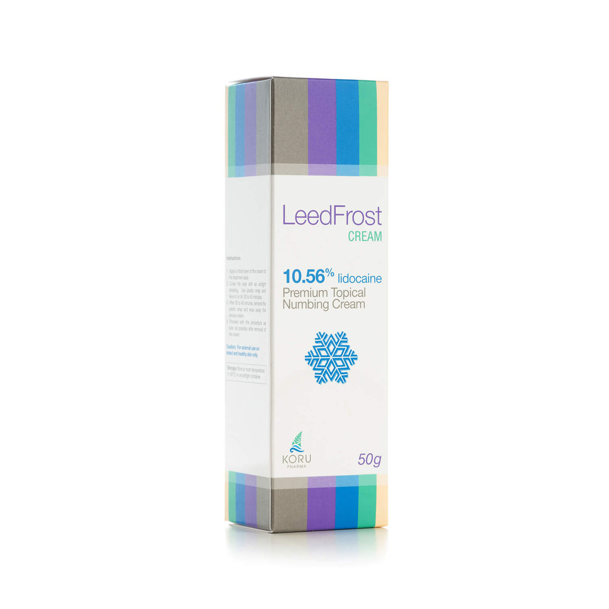 LeedFrost Cream 50g 10.56% Lidocaine Premium Crema anestésica tópica