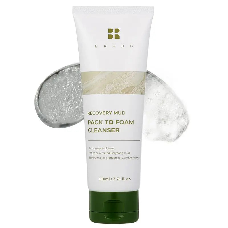 BRMUD Recovery Mud Pack to Foam Facial Cleanser BRMUD