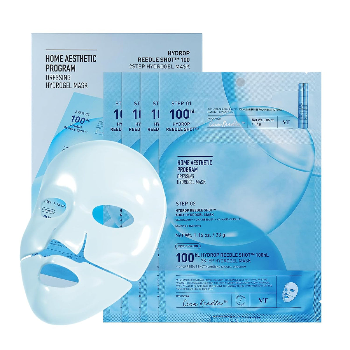 VT Hydrop Reedle Shot 100hL 2-Step Hydrogel Mask