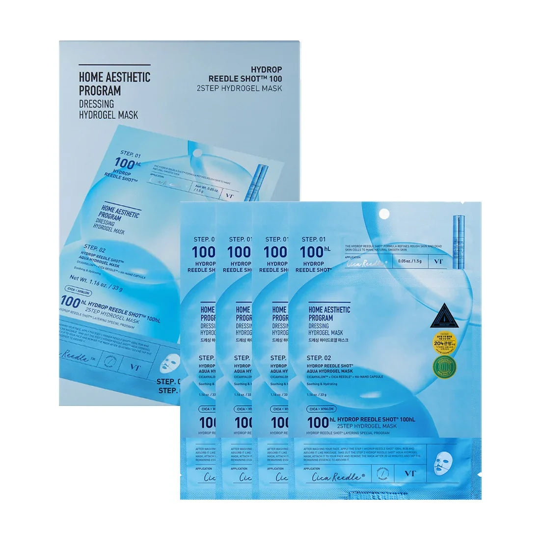 VT Hydrop Reedle Shot 100hL 2-Step Hydrogel Mask