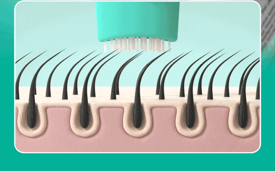 VT PDRN Reedle Shot Brush Hair Serum