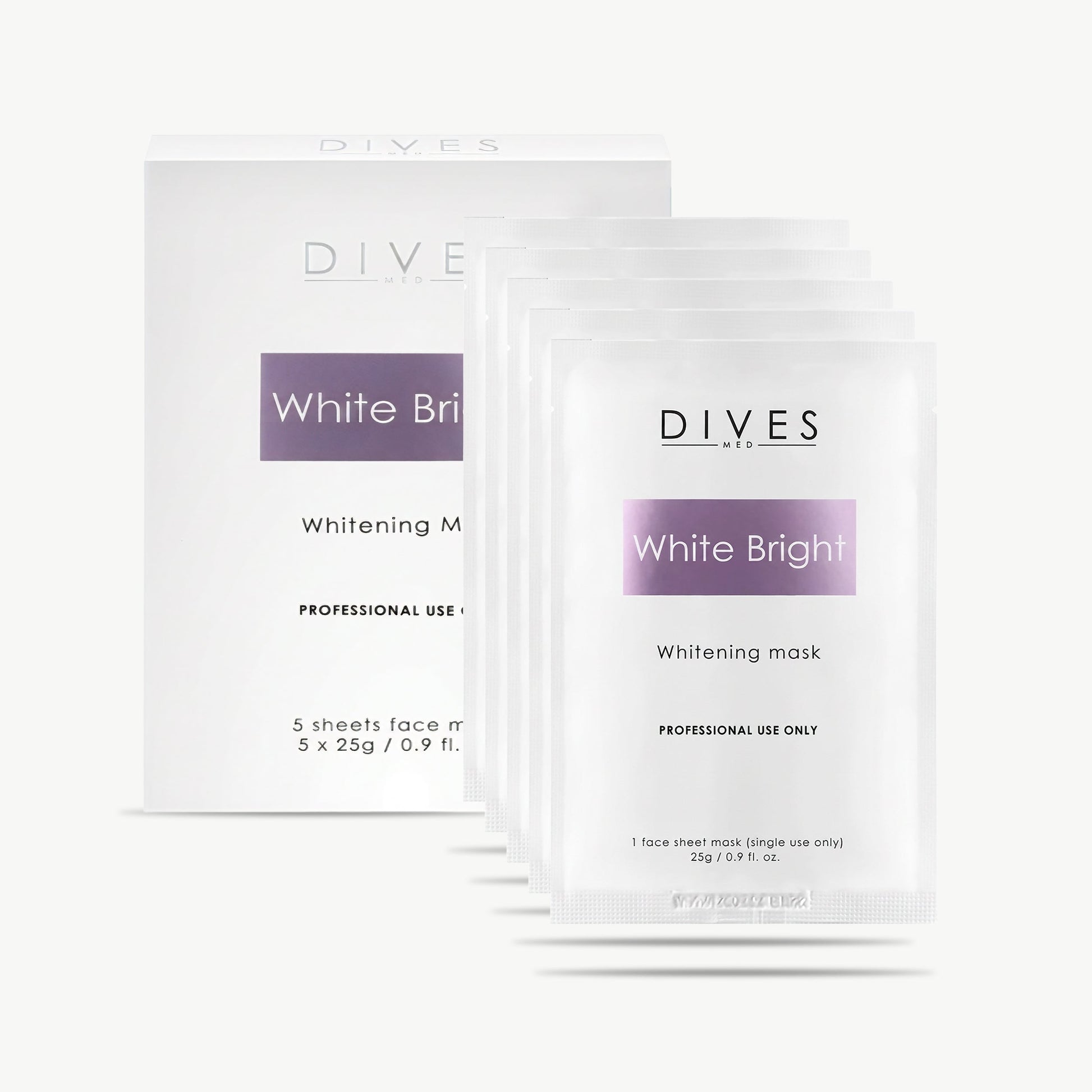 White Bright Mask Dives Med