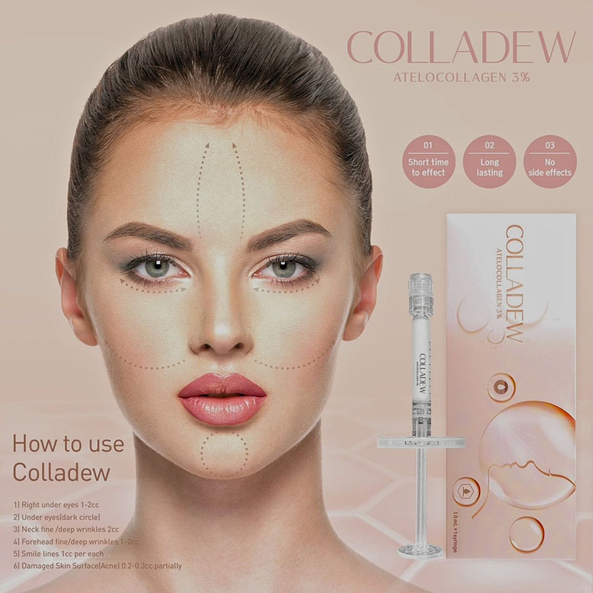 Colladew Atelocolagen 3% - Filler Lux™ - Mesotherapy - Quiver Medic