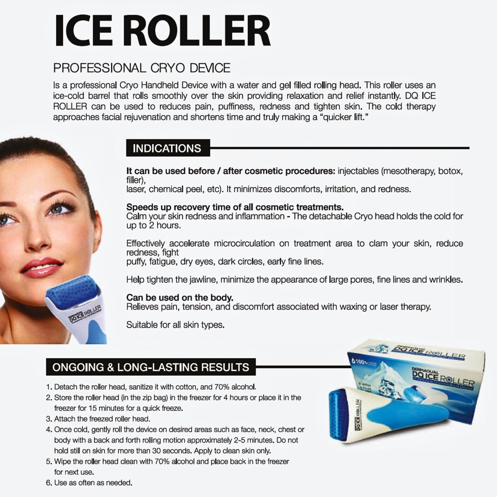 Dermaqual DQ Ice Roller - Filler Lux