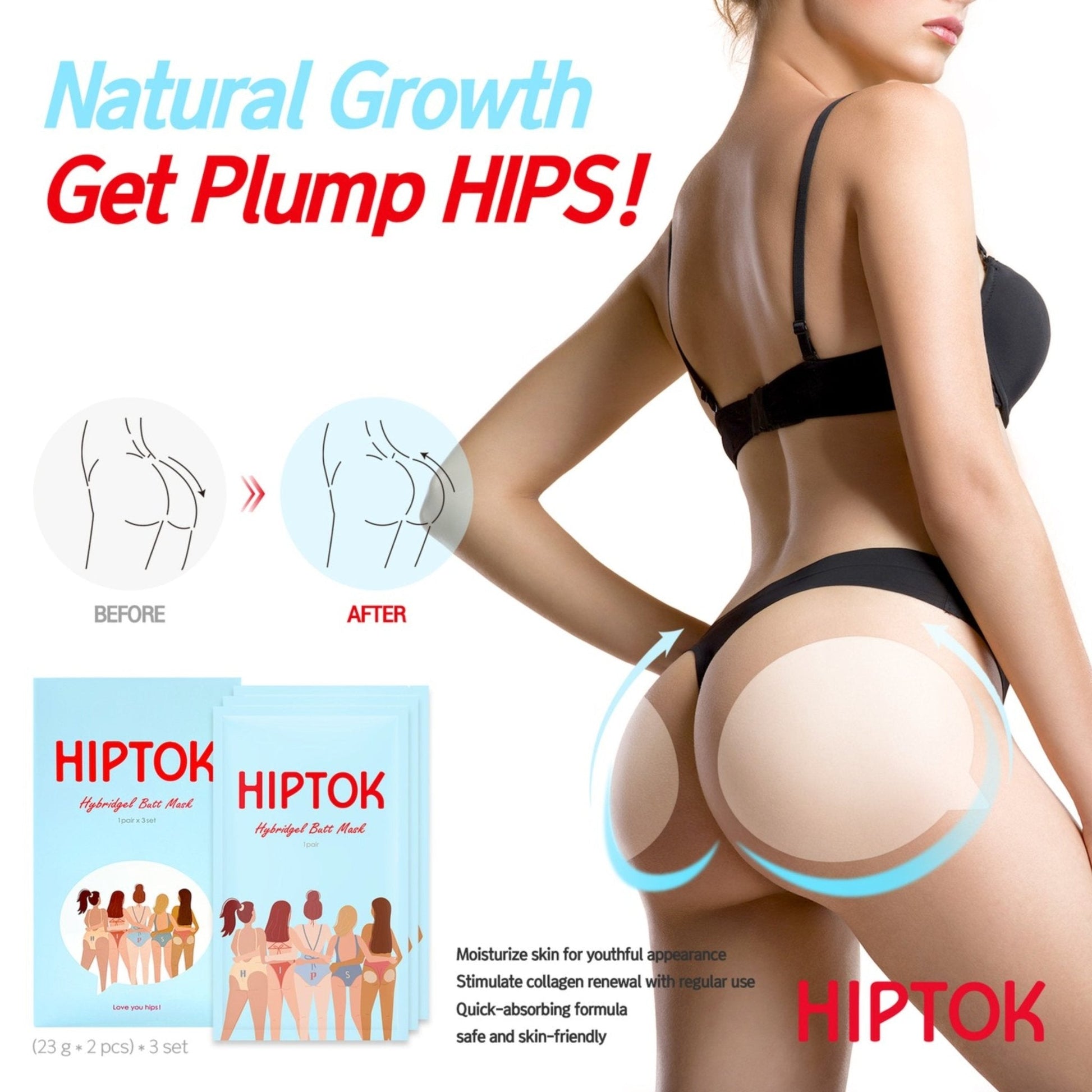HipTok Hybridgel Butt Mask - Filler Lux