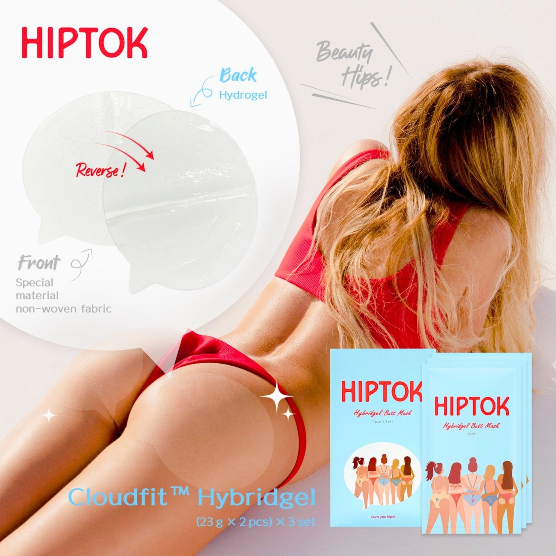 HipTok Hybridgel Butt Mask - Filler Lux