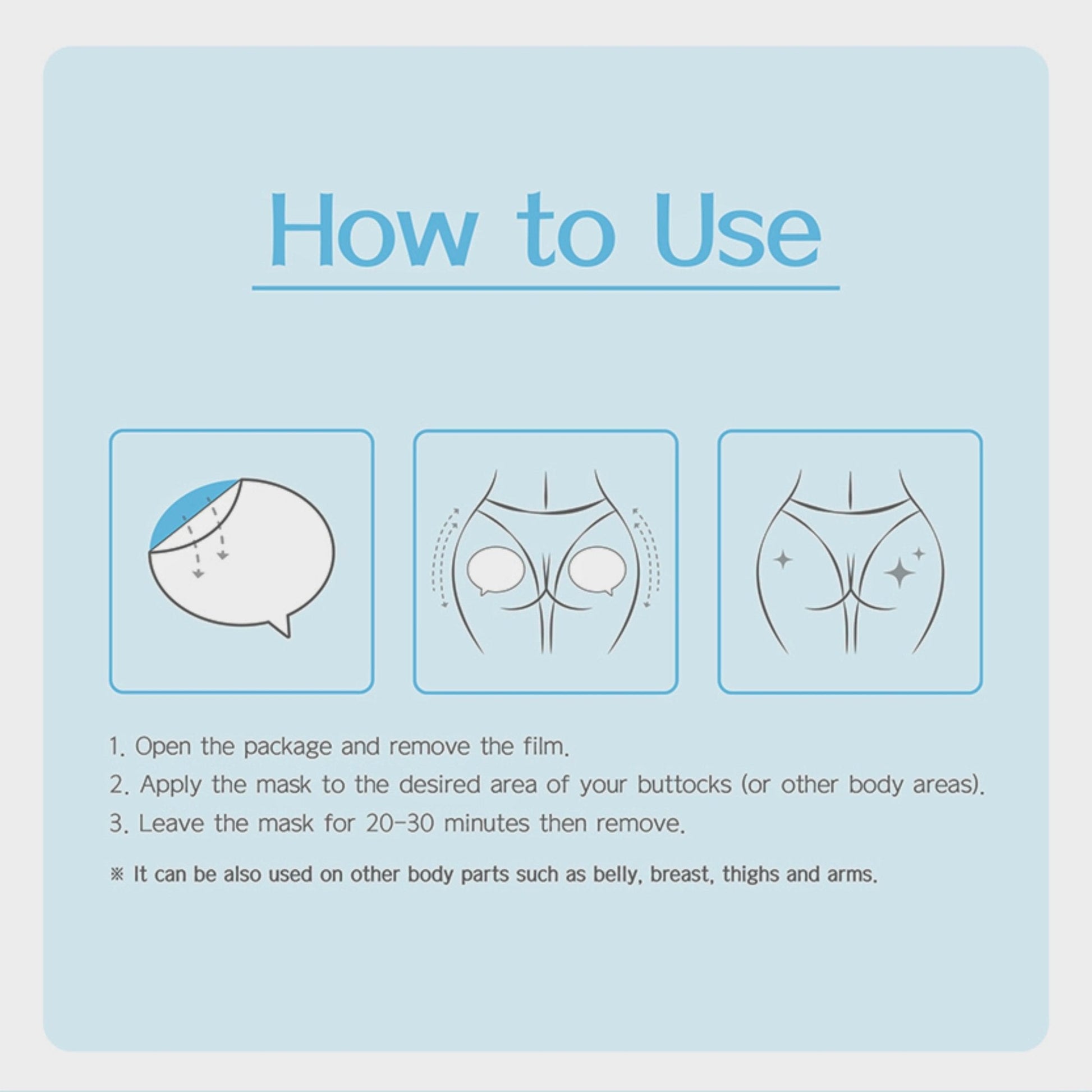 HipTok Hybridgel Butt Mask - Filler Lux