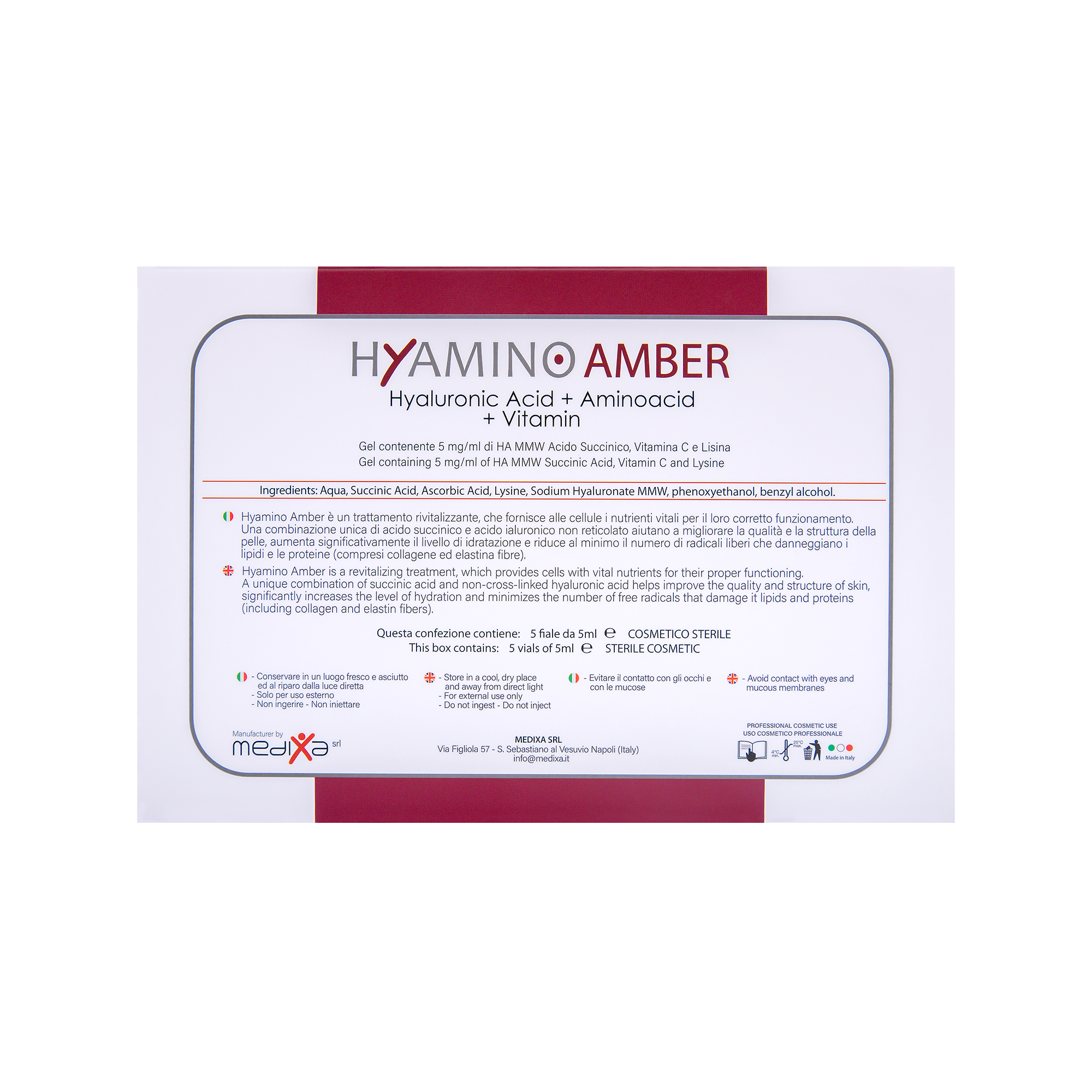 Medixa Hyamino Amber Vial Medixa