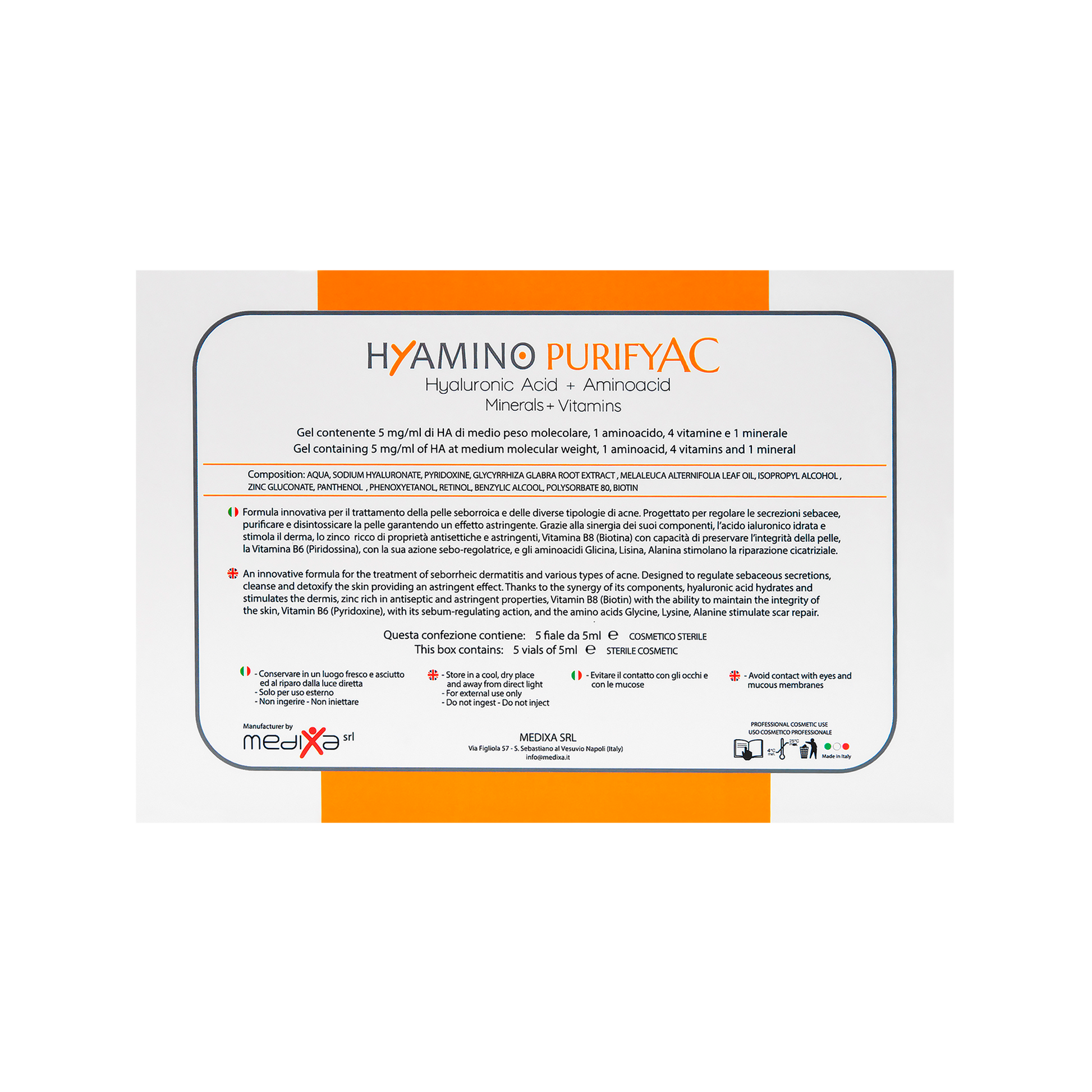 Medixa Hyamino Purify AC Vial 5mL Medixa