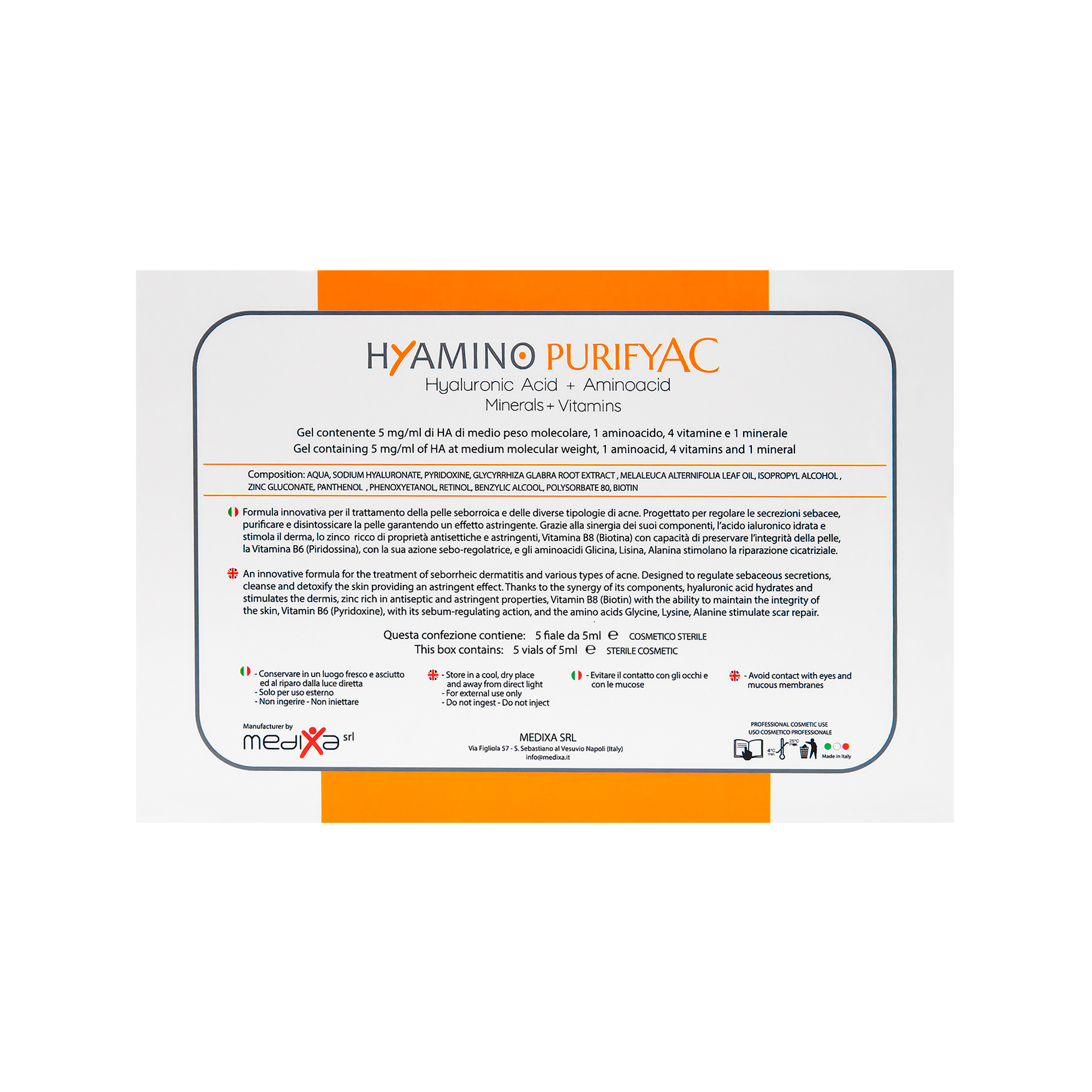 Medixa Hyamino Purify AC Vial 5mL Medixa
