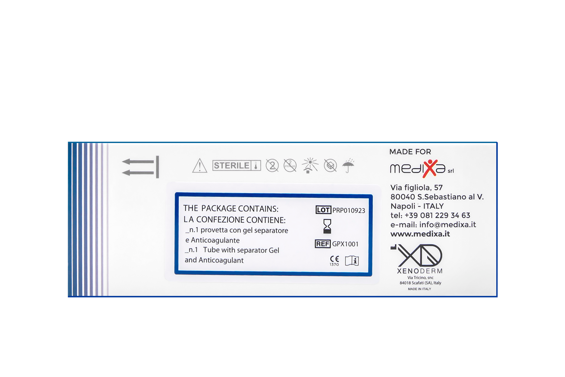 Medixa PRP Tube Basic - Filler Lux