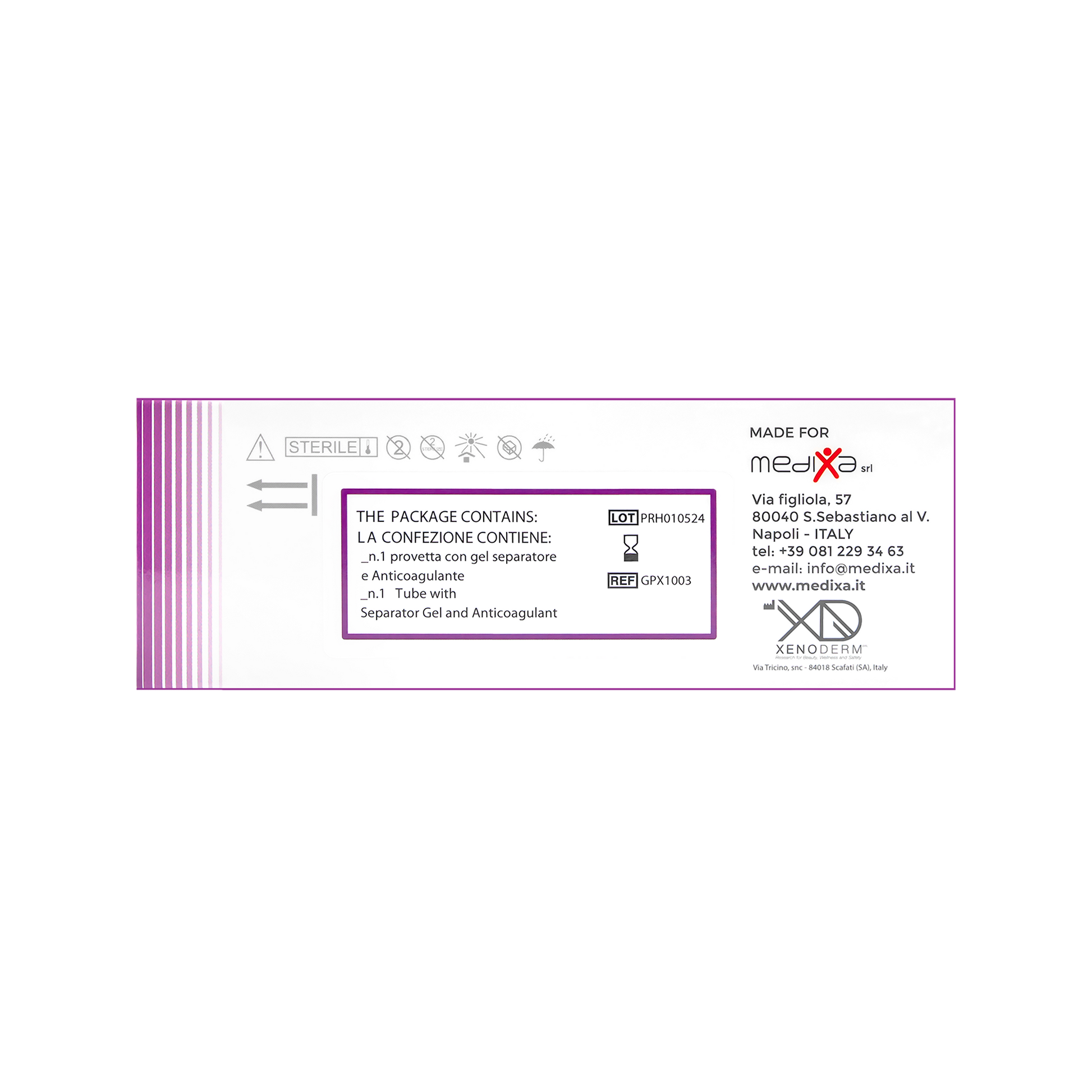 Medixa PRP Tube Factor HA - Filler Lux