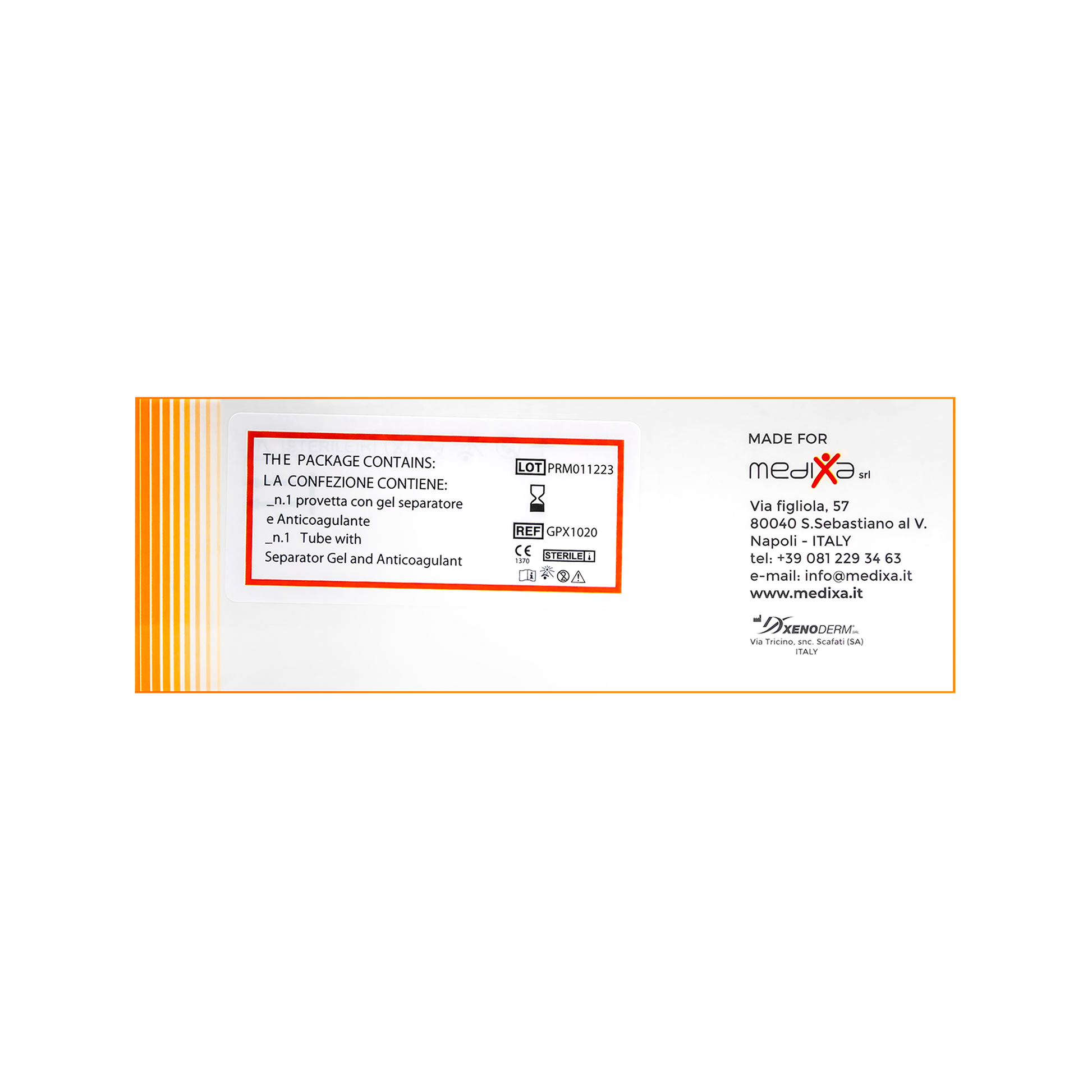 Medixa PRP Tube Factor M - Filler Lux