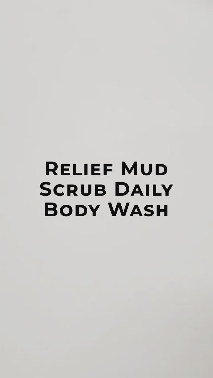 Load video: BRMUD Relief Mud Scrub Daily Body Wash